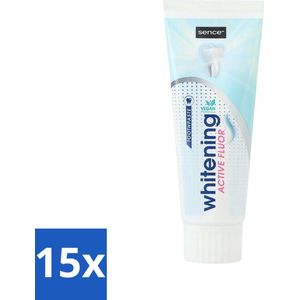 Sence - Whitening - Tandpasta - Met Fluor - 75 ml - Bulkverpakking - 15 stuks