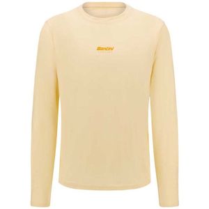 Santini T-shirt Met Lange Mouwen Geel S Man,Vrouw