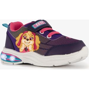 Paw Patrol meisjes sneakers paars met lichtjes - Maat 28