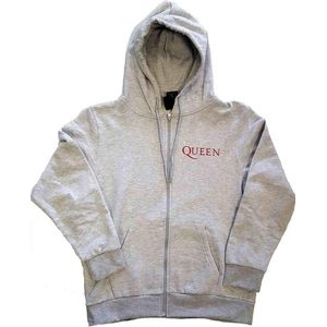 Queen - Classic Crest Vest met capuchon - M - Grijs