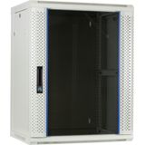 DSIT 15U witte wandkast met glazen deur 600x450x770mm (BxDxH) - serverbehuizing - serverrack - serverkast - 19 inch