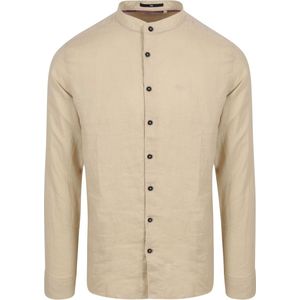 No Excess - Overhemd Linnen Beige - Heren - Maat 3XL - Regular-fit