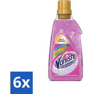 6 x Vanish Oxi Advance - Vlekkenverwijderaar Gel - Zonder Bleek - Gekleurde Was - 750 ml - Vlekkenverwijderaar - Vlekken Uit Kleding - Vlekken Uit Was - Wasmiddel - Gekleurde Was
