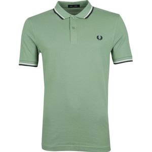 Fred Perry - Polo Groen E36 - Slim-fit - Heren Poloshirt Maat XS