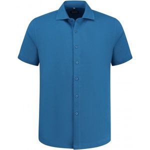 GENTS - Korte mouw pique - Katoen - Kobaltblauw - Maat XL/XL