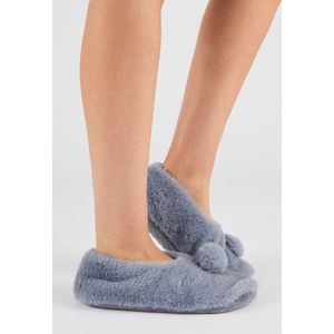Damart - Zacht gebreide pantoffels Thermolactyl - Dames - Grijs - 36/38