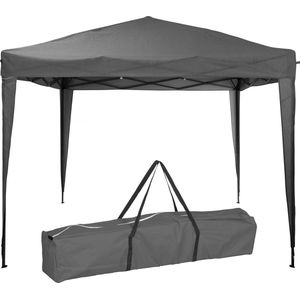 Easy-up Partytent - 3x3m - Opvouwbaar - Grijs