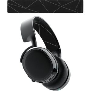 kwmobile vervangende koptelefoonband voor SteelSeries Arctis 3 / Arctis 5 koptelefoon band - Nylon zachte hoofdband voor hoofdtelefoon in zwart / grijs