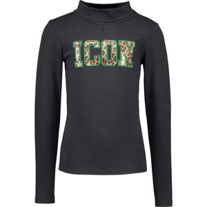 B-nosy Meisjes T-shirt - Black - Maat 110