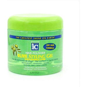 Fantasia IC Hair Polisher Styling Gel Olive with Sparkle Lites 454 gr