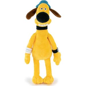 Bitzer de gele hond - Shaun het Schaap Pluche Knuffel 35 cm {Shaun the Sheep Plush Toy | Speelgoed Knuffeldier voor kinderen jongens meisjes}