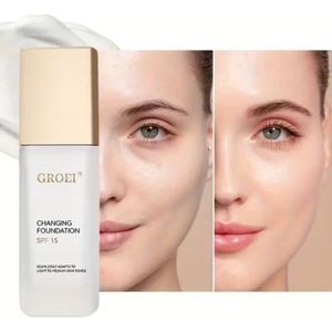 Kleurveranderende Foundation - 30ml - SPF15 Zonnebrandcrème - Matte Afwerking - Hydraterende Formule