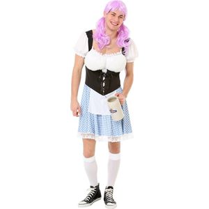 Partychimp Heren Dirndl Helmut Oktoberfest Heren Carnavalskleding Heren - Blauw - Maat M/L