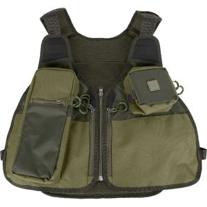 Visvest - Lichtgewicht - Waterbestendig - 600D Oxford - Met Handige Vakken