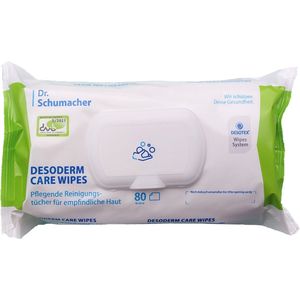 Desoderm Care Wipes - 80 stuks - reinigingsdoekjes - 18 x 20 cm - vochtige doekjes voor de huid / wet wipes