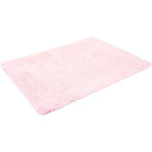 Tapijt MCW-F69, shaggy loper hoogpolig langpolig, stof/textiel pluizig zacht 200x140cm ~ roze