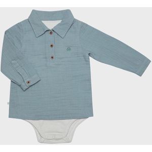 Babyshirt lichaam OrganicEra jongensbody van biologische mousseline