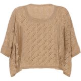 DreiMaster - Comfy Collectie - Gebreide Trui - Oversized - Ronde Hals - Driekwartmouwen