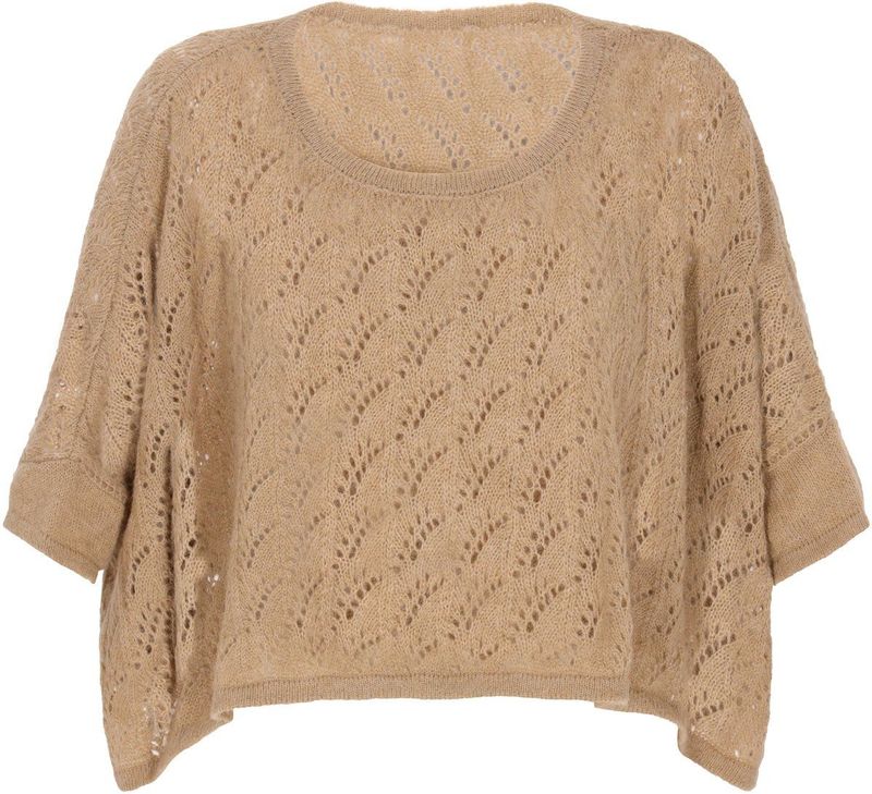 DreiMaster - Comfy Collectie - Gebreide Trui - Oversized - Ronde Hals - Driekwartmouwen