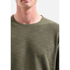 No Excess Mannen Timeless Basics Crew Sweater Donker Groen