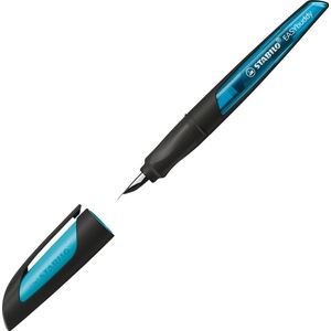 STABILO EASYbuddy - Ergonomische Vulpen - Zwart/Blauw - Standaard M Punt Voor Rechtshandigen