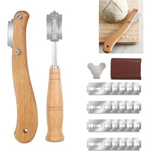 Brood Bakkersmes met 20 messen voor het snijden van stokbrood - Gebogen design