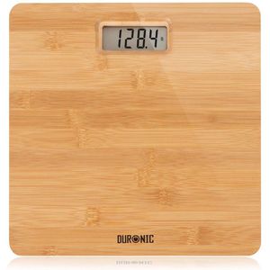 Digitale Personenweegschaal met Nauwkeurige Sensoren en Bamboe Design - Tot 180 kg