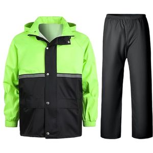 Regenpak voor heren, 2 stuks - Waterdichte jas en broek voor outdoor activiteiten