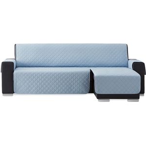 Duo quilt Chaise Longue Rechts - Bankbeschermer - 240cm breed - Lichtblauw - OekoTex keurmerk