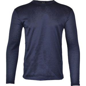 Heat Booster - Thermoshirt heren - met fleece gevoerd - Navy Blauw - XXL