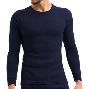 Heat Booster - Thermoshirt heren - met fleece gevoerd - Navy Blauw - XXL