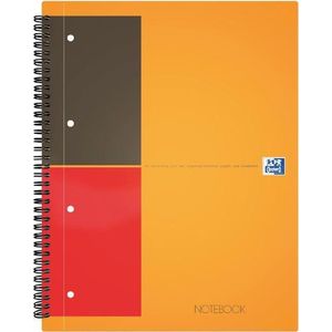 5x Spiraalblok Oxford International Notebook A4 gelinieerd (set 5 stuks)