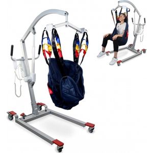 Mobiclinic Fortuna Basis - Passieve tillift - Inclusief harnas met 4 haken - Gebruiken tijdens opladen - Niet-vouwen - Compact - Max 180kg