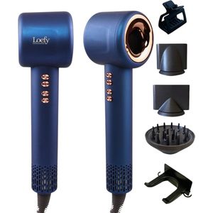 Loefy Krachtige Föhn - Haardroger - Föhn met Diffuser - Snel Drogen - Haardroger Krullen - Haarföhn - Airstyler