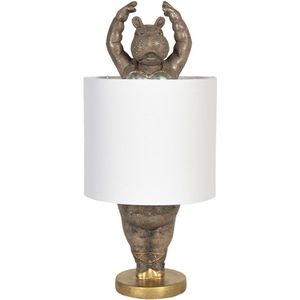 Tafellamp - Luxe Tafellamp - Tafellampen - Lamp - Lampen - Sfeerlamp - Sfeerlampen - Staande lamp - Goud - 44 cm hoog