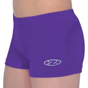 Paars effen velours turnbroekje maat 104-110 meisjes gymbroekje paarse velourse fluweel fluwelen