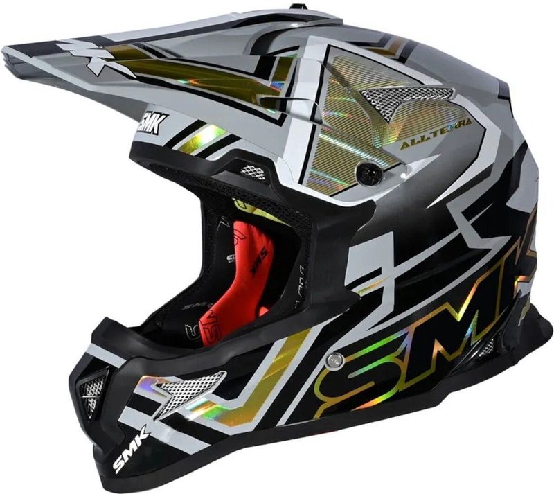 SMK - Allterra X-Aces - Crosshelm - Zwart Grijs Goud