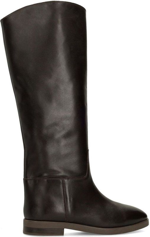 Sacha - Dames - Bruine hoge leren laarzen - Maat 36