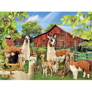 Six Llama's Lori Shory Sunsout - Legpuzzel - 1000 stukjes