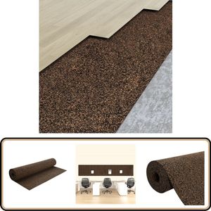 vidaXL Kurkrol - 100x500 cm - 5 mm dik - Geluidsdempend Vloerisolatie - Kurkrol - Geluidsdemping - Warmte-isolatie - Ondergrondse Verwarming
