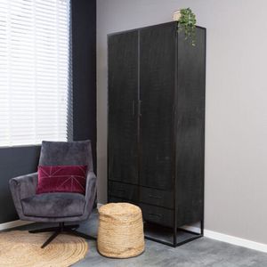 Kabinet | denver | mangohout | 90 x 90 x 200(h) cm