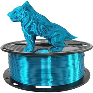 Zijdeachtig Glanzend PLA Filament 1.75 mm voor 3D Printers – Metallic Blauw 1KG