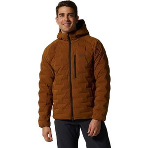 Mountain Hardwear Stretch Down Hooded Jacket - Donsjack - Heren Golden Brown M