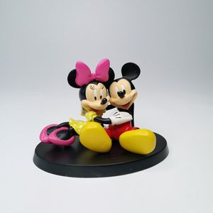 Disney, Statue, Figurine Mickey & Minnie Relaxing . Beeldje Mickey & Minnie rusten 12cm.