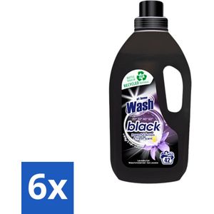 At Home - Wash - Wasmiddel - Zwarte Was - Frisse Geur - 42 Wasbeurten - Voordeelverpakking - 6 stuks
