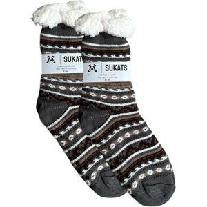 BLACK FRIDAY - Sukats® Huissokken - Homesocks - Maat 41-46 - Antislip Sokken - Fluffy Sokken - Huissokken Heren - Slofsokken - Variant 159 - Meerdere Maten en Varianten - Verwarmde Sokken