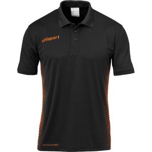Uhlsport - Score - Polo Shirt - Zwart-Fluo Oranje - Kind