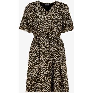 TwoDay dames jurk met panterprint beige - Maat M