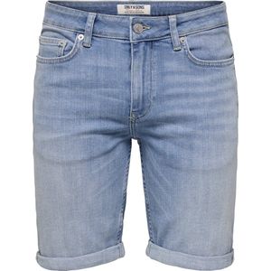 ONLY&SONS - ONSPLY BOX DNM SHORTS 2 PACK - Heren - Bermuda shorts
