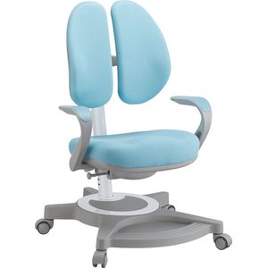 Kinderstoel Partille bureaustoel 72-99x55x76 cm lichtblauw [en.casa]